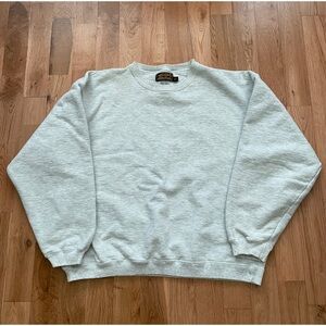 Vintage 90’s Eddie Bauer Outdoors Blank Light Gray Crewneck Sweatshirt